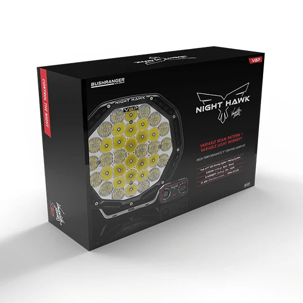 【予約注文】9" Night Hawk VBP Series - Driving Light Kit