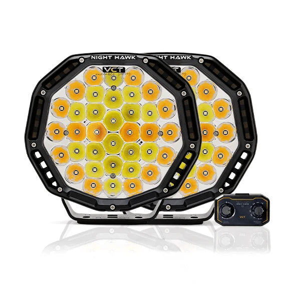【予約注文】9" Night Hawk VCT Series - Driving Light Kit